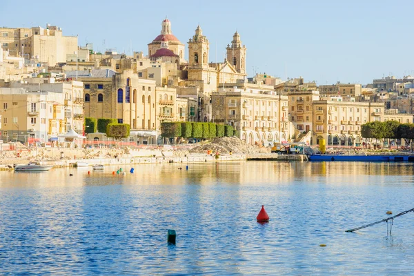 夕暮れ Senglea 港 — ストック写真