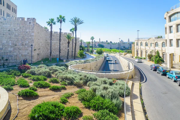 Väggarna i den gamla staden, Jerusalem — Stockfoto