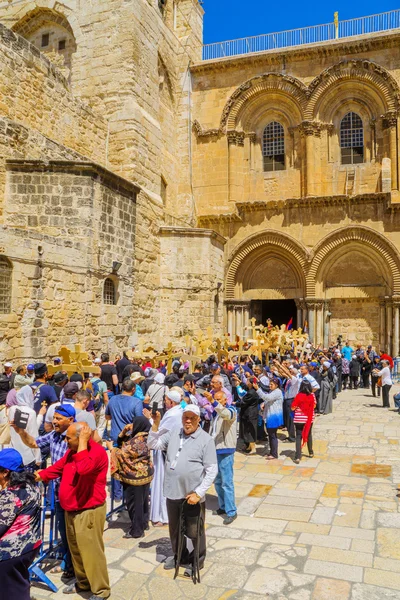 Orthodoxer Karfreitag 2016 in jerusalem — Stockfoto