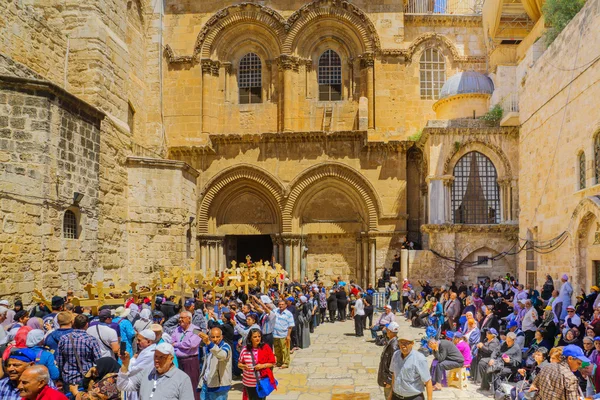 Orthodoxe goede vrijdag 2016 in Jeruzalem — Stockfoto