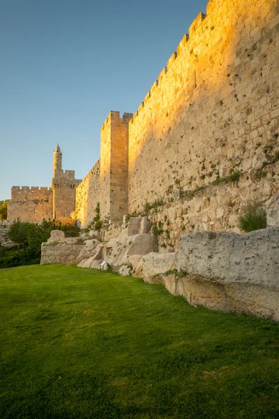 Стены старого города, Иерусалим — стоковое фото