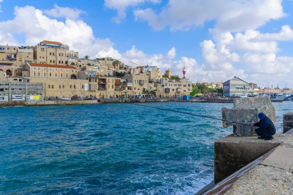 Puerto de Jaffa y de la ciudad vieja de Jaffa — Foto de Stock