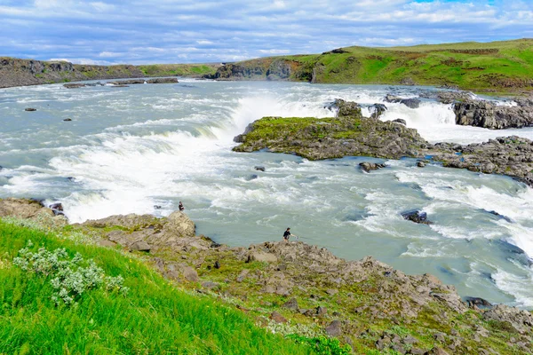 Urridafoss waterval, Zuid-IJsland — Stockfoto