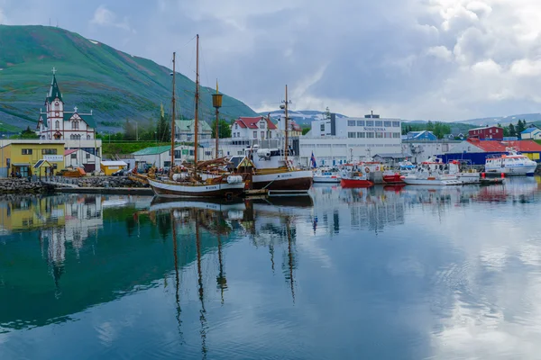 Porto de pesca de Husavik — Fotografia de Stock