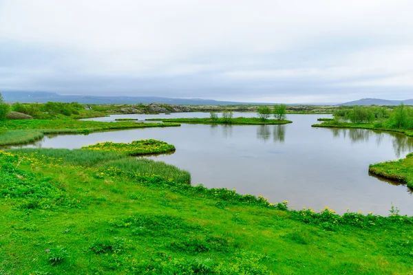 Příkopové propadliny v Thingvellir — Stock fotografie