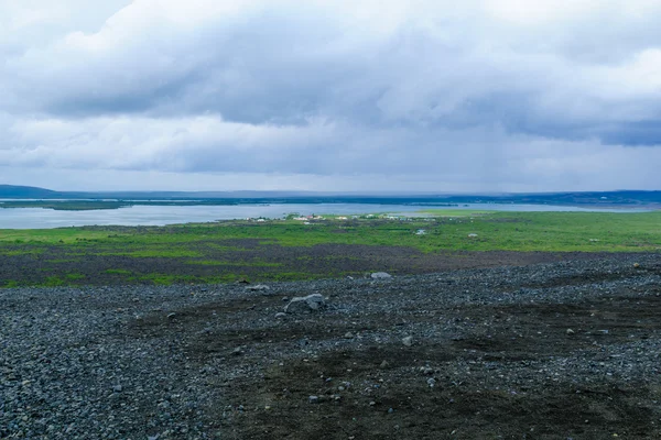 Pohled na jezero Myvatn — Stock fotografie