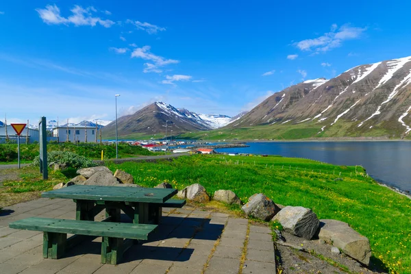 Vista de Olafsfjordur — Fotografia de Stock