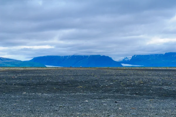 Landskap och glacier view nära Skaftafell — Stockfoto