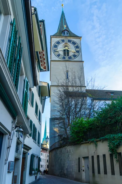 St Peter kyrkan, Zurich — Stockfoto