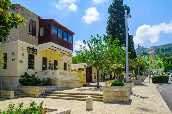 Die restaurierte deutsche Kolonie, haifa — Stockfoto