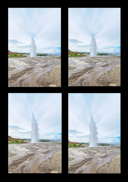 Strokkur 间歇泉的喷发 — 图库照片