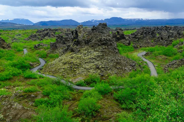 Dimmuborgir вулканічна зона — стокове фото