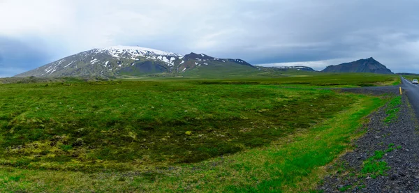 Paesaggio e vulcano Snaefellsjokull — Foto Stock