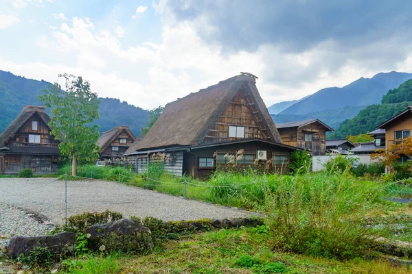 Традиционные Фермерские Дома Гассо Дзукури Деревня Огимати Сиракава Япония — стоковое фото