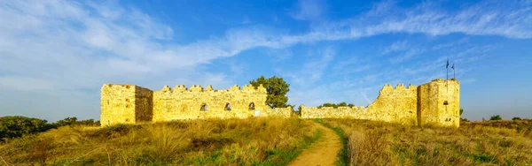 Vista Panorámica Del Fuerte Antipatris Binar Bashi Parque Nacional Yarkon — Foto de Stock