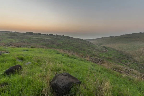 Sunrise View Ancient Village Chorazin Korazim Sea Galilee Northern Israel — Stock Photo, Image