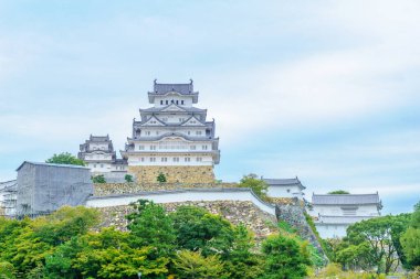 1333 tarihli Himeji Şatosu, Hyogo Bölgesi, Japonya 'nın Himeji şehrinde.