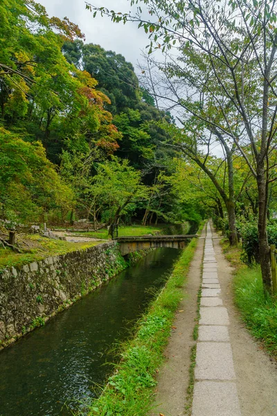 Άποψη Της Διαδρομής Των Φιλοσόφων Tetsugaku Michi Στο Κιότο Ιαπωνία — Φωτογραφία Αρχείου
