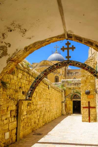 Gerusalemme Israele Maggio 2021 Veduta Della Chiesa Copta Ortodossa Della — Foto Stock