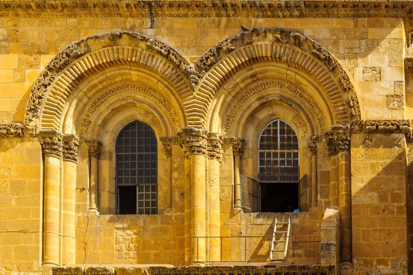 Vista Fachada Igreja Santo Sepulcro Jerusalém Cidade Velha Israel — Fotografia de Stock