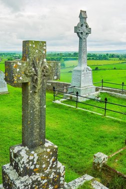 Cashel, İrlanda - 15 Mayıs 2007: Cashel Kayası Mezarlığı, County Tipperary, İrlanda