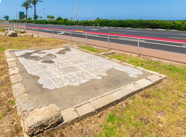 Haifa Israël Juni 2021 Uitzicht Oude Byzantijnse Tijdperk Kerk Mozaïek — Stockfoto