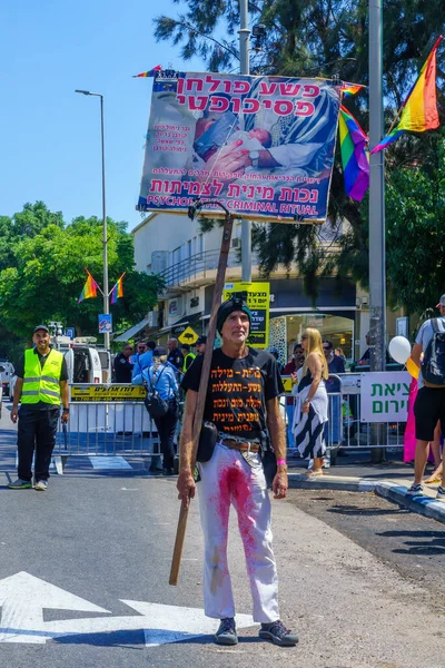 Haifa Izrael Června 2021 Protestující Proti Obřízce Účastní Každoročního Průvodu — Stock fotografie