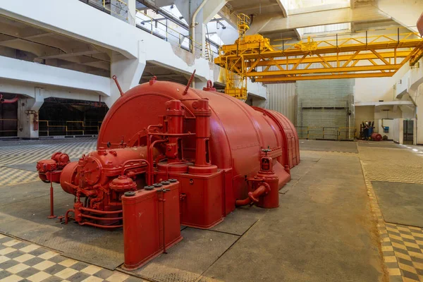 Tel Aviv Israël Juin 2021 Vue Salle Des Turbines Dans — Photo