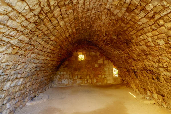 View Crusader Era Storage Room Yehiam Fortress National Park Western — Stock Photo, Image