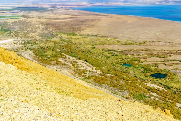 Veduta Della Parte Settentrionale Del Mar Morto Della Riserva Naturale — Foto Stock