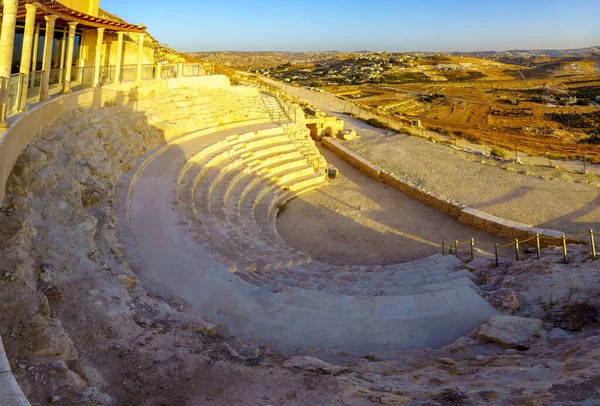 耶路撒冷以南西岸Herodium国家公园皇家剧场的景观 — 图库照片