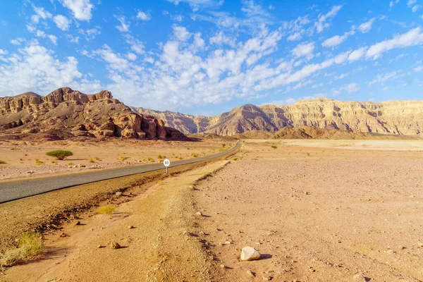 Vista Paisagem Vale Timna Deserto Arava Sul Israel — Fotografia de Stock