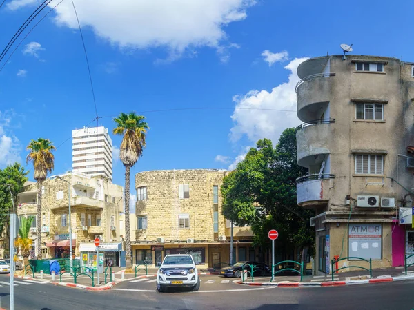 Haïfa Israël Septembre 2021 Scène Rue Dans Quartier Hadar Hacarmel — Photo