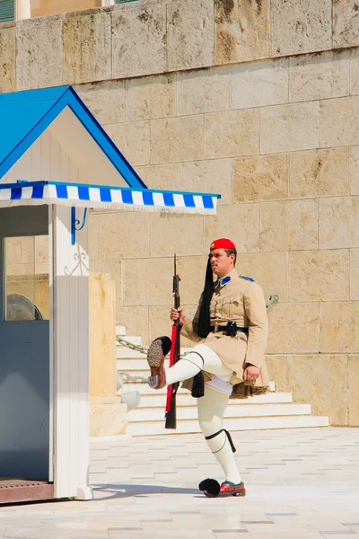 Wisseling van de wacht ceremonie, Athene — Stockfoto