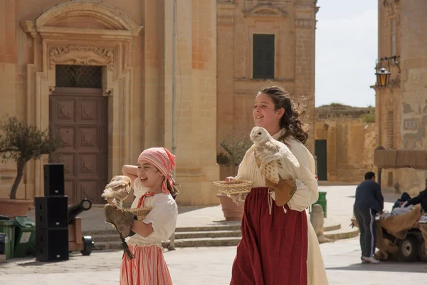 Festa medievale della Mdina — Foto Stock