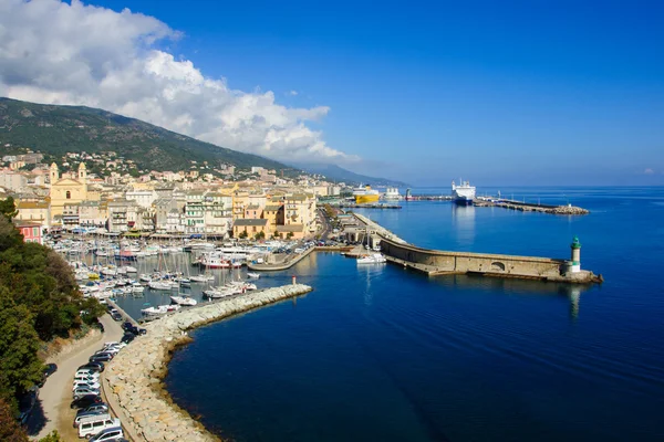 Bastia Vieux havn – stockfoto