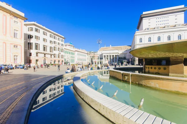 Piazza de Ferrari, Genua — Stockfoto