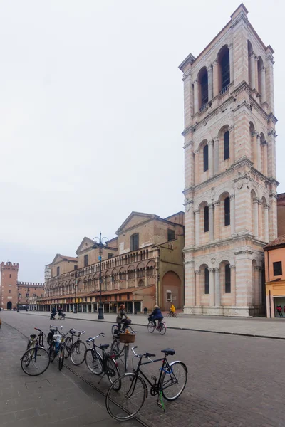 Piazza Trento e Trieste og Ferrara - Stock-foto