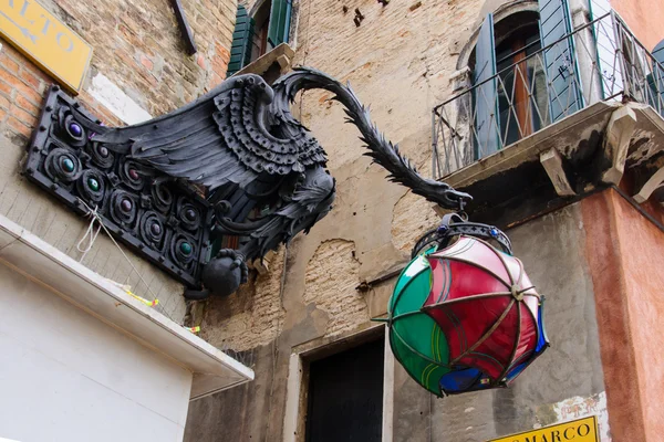 Straat decoratie, Venetië — Stockfoto