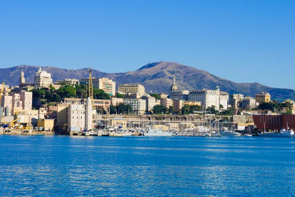 Genoa from the sea — Stock Photo, Image