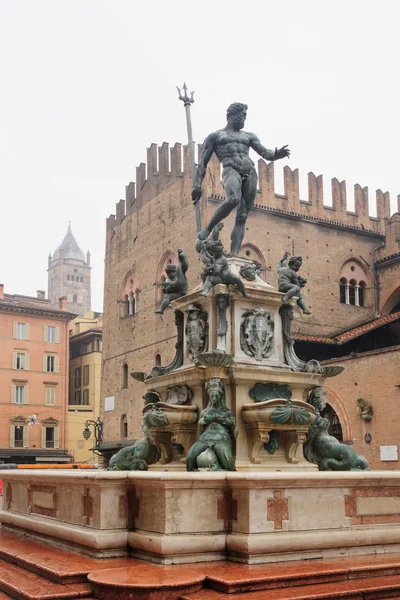 Fontänen Neptunus, Bologna — Stockfoto