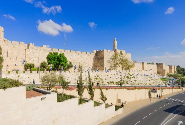 Jerusalem city walls — Stock Photo, Image