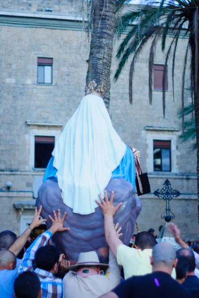 Sfilata della Madonna del Monte Carmelo, Haifa — Foto Stock