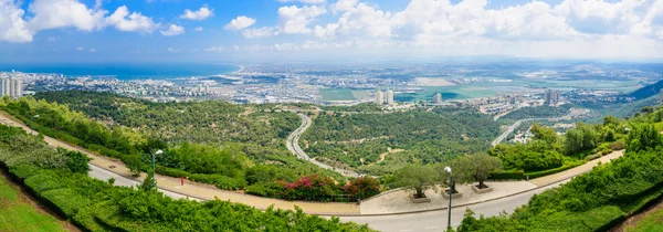 Vedere panoramică a golfului Haifa — Fotografie, imagine de stoc