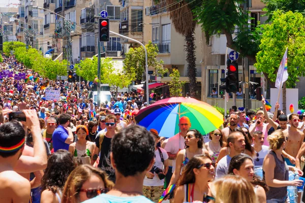Desfile del Orgullo de Tel-Aviv 2015 — Foto de Stock