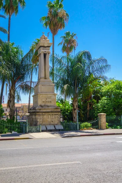 Osmanisches Eisenbahndenkmal, haifa — Stockfoto