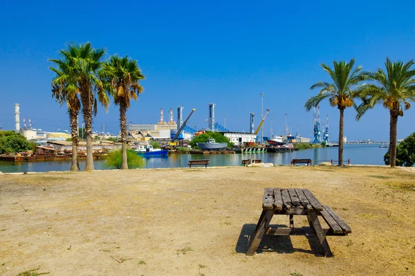 Irenes Park och Port, Haifa — Stockfoto