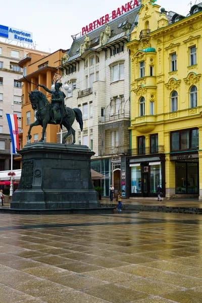 Ban Jelacic Square, Zagabria — Foto Stock