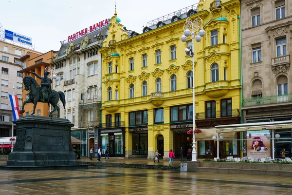 Ban Jelacic Square, Zagabria — Foto Stock