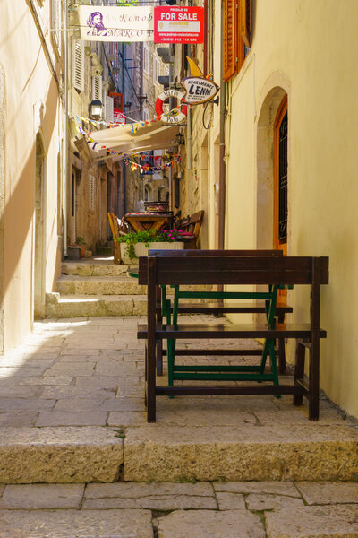 Alley in Korcula, Croatia